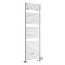 Milano Arno - White Dual Fuel Bar on Bar Heated Towel Rail 1738mm x 600mm