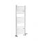 Milano Ive - White Dual Fuel Curved Heated Towel Rail 1200mm x 500mm