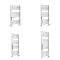 Milano Kent Dual Fuel - Curved Chrome Heated Towel Rail - Various Sizes