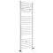Milano Ive Dual Fuel - Straight White Heated Towel Rail - Various Sizes