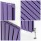 Milano Alpha - Lush Purple Horizontal Designer Radiator (Double Panel) - 635mm Tall - Choice Of Width