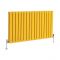 Milano Alpha - Dandelion Yellow Horizontal Designer Radiator (Double Panel) - 635mm Tall - Choice Of Width