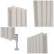 Milano Aruba - Pearl White 1780mm Vertical Double Panel Designer Radiator - Various Sizes