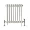 Milano Alice - Classic Cast-Iron Column Radiator - 660mm Tall - Antique White - Multiple Sizes Available