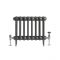 Milano Alice - Low-Level Classic Column Cast Iron Radiator - 460mm Tall - Dark Pewter - Multiple Sizes Available