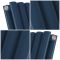 Milano Aruba Electric - Deep Sea Blue Vertical Designer Radiator - Choice of Size, Thermostat and Cable Cover