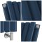Milano Aruba Electric - Deep Sea Blue Vertical Designer Radiator - Choice of Size, Thermostat and Cable Cover