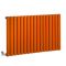 Milano Aruba Electric - Sunset Orange Horizontal Designer Radiator - 635mm Tall - Choice of Size, Thermostat and Cable Cover