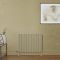 Milano Aruba Electric - Elk Brown Horizontal Designer Radiator - 635mm Tall - Choice of Size, Thermostat and Cable Cover