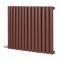 Milano Aruba Electric - Booth Red Horizontal Designer Radiator - 635mm Tall - Choice of Size, Thermostat and Cable Cover