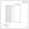 Milano Riso - Anthracite Flat Panel Vertical Designer Radiator 1800mm x 600mm (Single Panel)