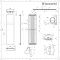 Lazzarini Way - Ischia - Anthracite Vertical Designer Radiator - 1800mm x 450mm
