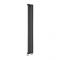 Milano Aruba Slim - Black Space-Saving Vertical Designer Radiator 1600mm x 236mm (Single Panel)
