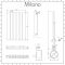 Milano Alpha Electric - White Horizontal Designer Radiator - 635mm x 420mm (Single Panel) - with Bluetooth Thermostatic Heating Element