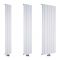 Milano Skye - White Aluminium Vertical Designer Radiator - Various Sizes
