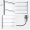 Milano Esk Electric - Chrome Stainless Steel Flat Heated Towel Rail - 800mm x 500mm