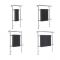 Milano Elizabeth - Anthracite Traditional Electric Heated Towel Rail - Various Sizes