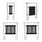 Milano Elizabeth - Black and Chrome Traditional Heated Towel Rail - Choice of Size