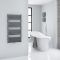 Milano Bow - Anthracite D Bar Heated Towel Rail 1000mm x 500mm