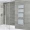 Milano Electric Lustro - Designer Chrome Flat Panel Heated Towel Rail - 1512mm x 450mm