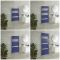 Milano Lustro - Designer Deep Sea Blue Flat Panel Heated Towel Rail - Various Sizes