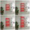 Milano Lustro - Designer Siamese Red Flat Panel Heated Towel Rail - Various Sizes