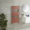Milano Lustro - Designer Metallic Copper Flat Panel Heated Towel Rail - Choice of Size