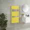 Milano Lustro - Designer Dandelion Yellow Flat Panel Heated Towel Rail - Choice of Size