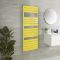 Milano Lustro - Designer Dandelion Yellow Flat Panel Heated Towel Rail - Various Sizes