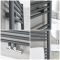 Milano Neva - Anthracite Central Connection Heated Towel Rail 803mm x 600mm