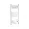 Milano Ive Electric - Curved White Heated Towel Rail 1000mm x 500mm