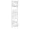 Milano Ive Electric - Curved White Heated Towel Rail 1800mm x 500mm