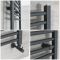 Milano Artle - Straight Anthracite Heated Towel Rail 600mm x 400mm