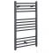 Milano Artle Electric - Straight Anthracite Heated Towel Rail 1000mm x 400mm