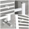 Milano Ive - Straight White Heated Towel Rail 600mm x 400mm