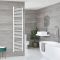 Milano Ive Electric - Straight White Heated Towel Rail 1800mm x 400mm
