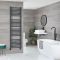 Milano Artle - Straight Anthracite Heated Towel Rail 1800mm x 500mm