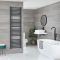 Milano Artle Electric - Straight Anthracite Heated Towel Rail 1800mm x 500mm