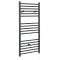 Milano Artle Electric - Straight Anthracite Heated Towel Rail 1200mm x 600mm
