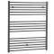 Milano Artle Electric - Straight Anthracite Heated Towel Rail 1200mm x 1000mm