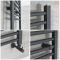 Milano Artle - Straight Anthracite Heated Towel Rail - Various Sizes