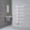 Milano Pars - White Aluminium Designer Heated Towel Rail 1200mm x 500mm