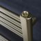 Milano Esk - Brushed Brass Stainless Steel Flat Heated Towel Rail - 1000mm x 500mm