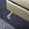 Milano Lustro - Designer Brushed Brass Flat Panel Heated Towel Rail 1200mm x 500mm