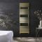 Milano Lustro - Designer Brushed Brass Flat Panel Heated Towel Rail 1600mm x 500mm