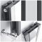 Milano Icon - Anthracite Vertical Mirrored Designer Radiator 1600mm x 265mm