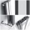 Milano Icon - Anthracite Vertical Mirrored Designer Radiator 1800mm x 385mm