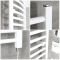Milano Ive Electric - Curved White Heated Towel Rail 1200mm x 500mm