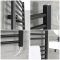 Milano Nero Electric - Straight Matt Black Heated Towel Rail 1000mm x 400mm