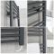 Milano Neva Electric - Anthracite Heated Towel Rail 1188mm x 500mm